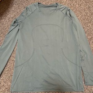 Lululemon Swiftly long sleeve Teal Lagoon size 14